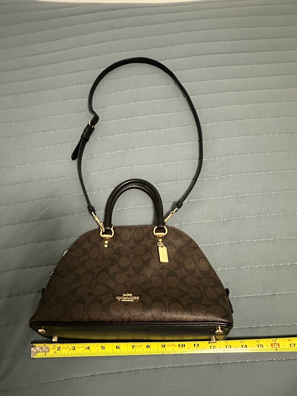 Coach Katy Dome Satchel Signature Canvas - Picture 2 of 15